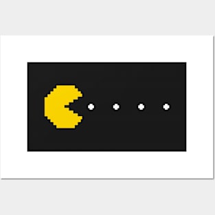 8 bit pacman Posters and Art